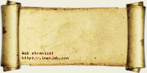 Andjelina Bzenić vizit kartica